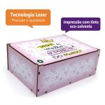 Caixa Organizadora Para a Melhor Mãe do Mundo Coraçãozinho 23X17X9cm Mdf