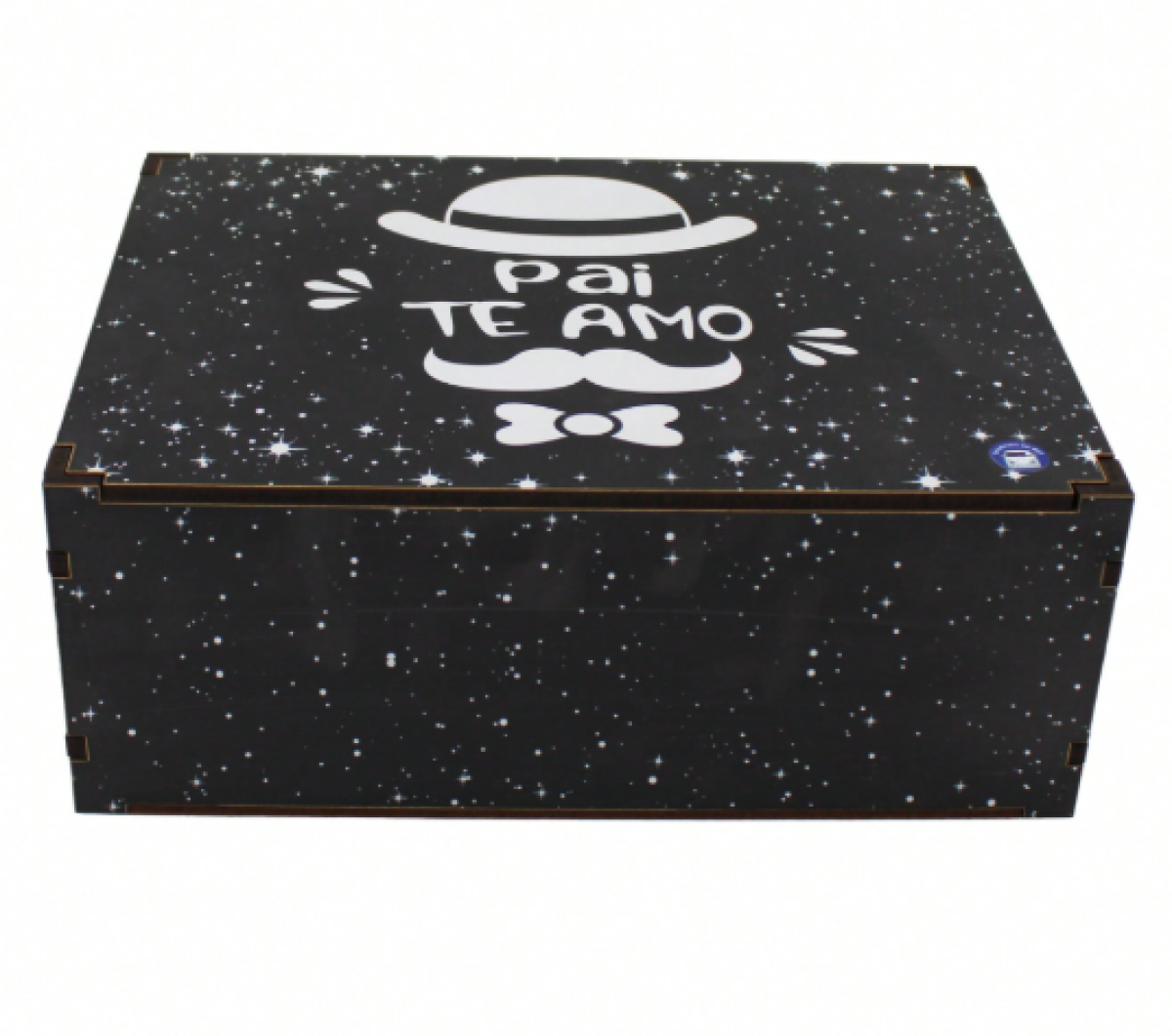 Caixa Organizadora Presente Dia dos Pais Decoração Pai Te Amo 23x17x9 cm MDF