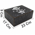 Caixa Organizadora Presente Dia dos Pais Decoração Pai Te Amo 23x17x9 cm MDF