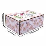 Caixa Organizadora Presente Para o Dia Das Mães  23x17x9 cm Mdf