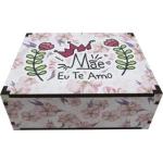 Caixa Organizadora Presente Para o Dia Das Mães  23x17x9 cm Mdf