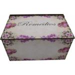 Caixa Organizadora Remédio Decoração Remédios Floral 20x12x11,5 cm MDF