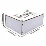 Caixa Organizadora Sonhe 23x17x9 Cm Mdf