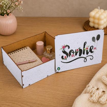 Caixa de MDF Organizadora Sonhe 23x17x9 cm