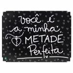 Caixa Organizadora Você é minha Metade Perfeita 23X17X9 Cm Mdf