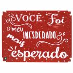 Caixa Organizadora Você é o Inesperado Mais Esperado - Vermelho 23X17X9cm Mdf 