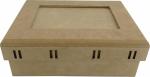 CAIXA P/FITA C/FOTO 19,5X14,5X6CM Mdf Crú