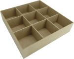 Caixa P/ Joias 3MM Vazada Bijuteria 25,5X25,5X6cm Mdf Crú