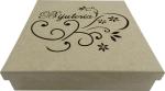 Caixa P/ Joias 3MM Vazada Bijuteria 25,5X25,5X6cm Mdf Crú
