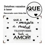 CAIXA PINTADA MAGIA DO NATAL 23X17X9CM  CAIXA PINTADA MAGIA DO NATAL 23X17X9CM