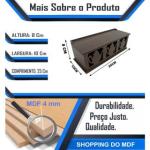 Caixa porta sashê Organizadora de Chá Bule 3 Divisórias MDF