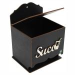 Caixa Porta Suco Pintado 14X12X18,5CM Mdf Crú