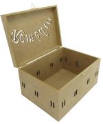 CAIXA REMEDIO DOBR. PASSA FITA 25X18X14CM MDF CRÚ