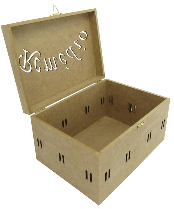 CAIXA REMEDIO DOBR. PASSA FITA 25X18X14CM MDF CRÚ