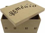 CAIXA REMEDIO PASSA FITA 3MM 25X18X14CM MDF CRÚ