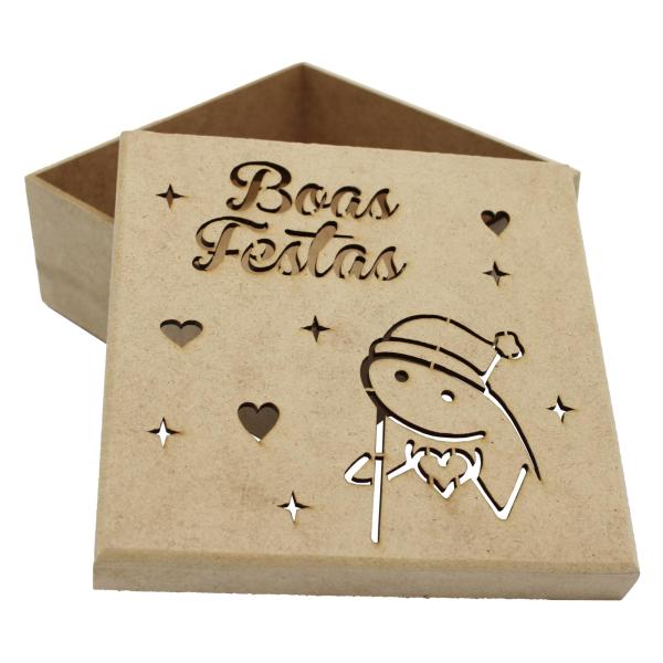 Caixa Boas Festas 16X16X6CM