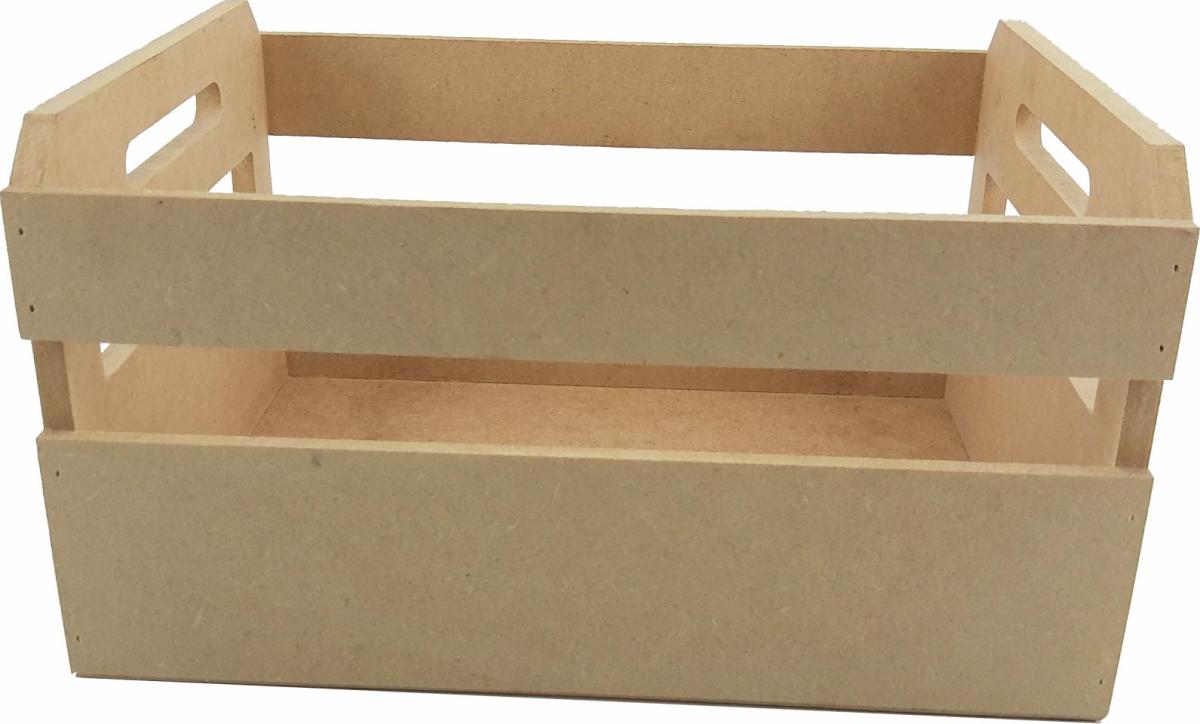 CAIXOTE 6MM 30X23X16,5CM MDF CRÚ