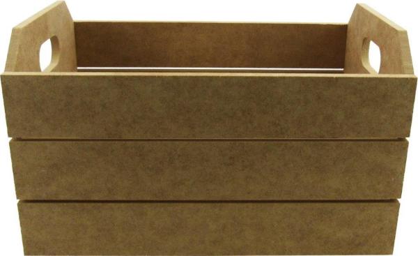 CAIXOTE 6MM MED. 21X13X12,5CM MDF CRÚ