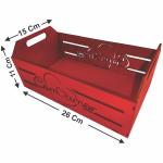 Caixote com amor decorado vermelho