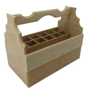 Cestinha esmalte com gaveta 25x14x20cm mdf crú