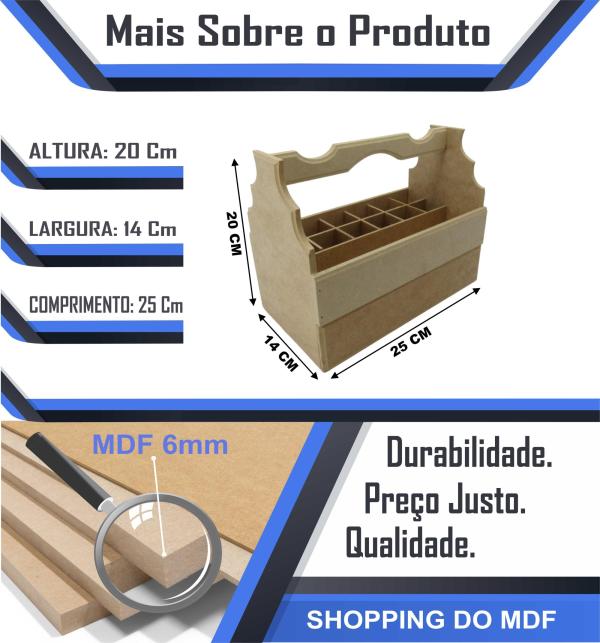 CESTINHA ESMALTE COM GAVETA 25X14X20CM MDF CRÚ