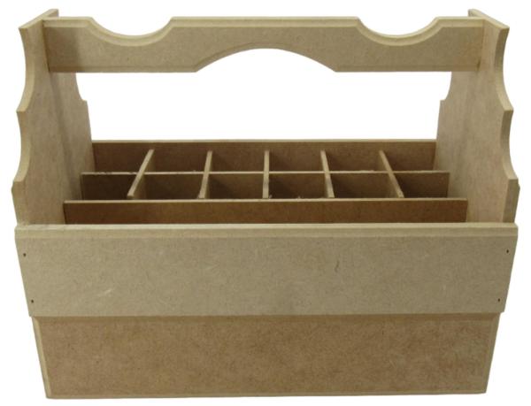 CESTINHA ESMALTE COM GAVETA 25X14X20CM MDF CRÚ