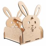 Cesto caixote coelho com alça