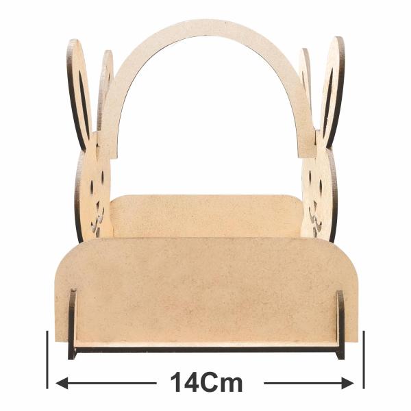 Cesto caixote coelho com alça