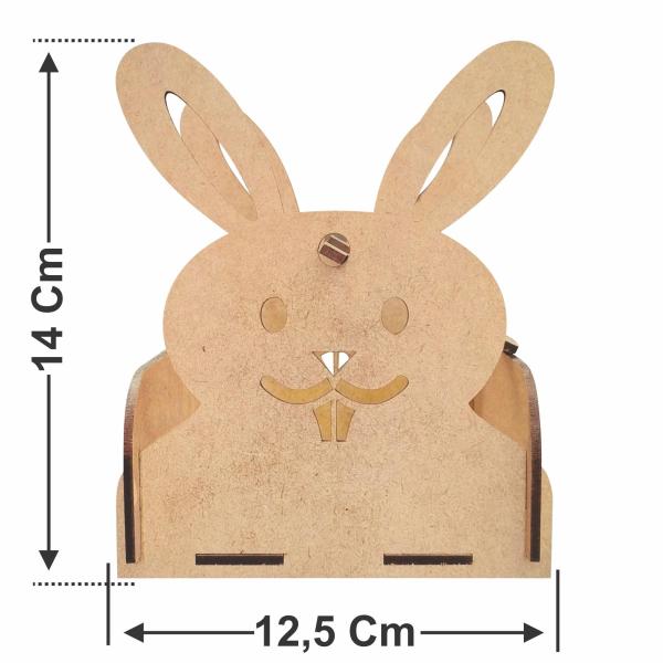 Cesto caixote coelho com alça