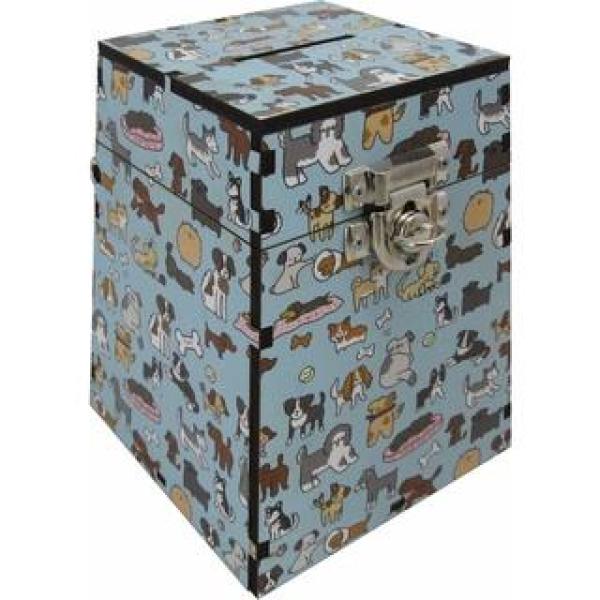 Cofre Urna Adesivada Modelo Cachorrinho mdf