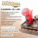 Cômoda bandeja Porta Máquina e Porta Cápsulas 1 Gaveta Café Dolce Gusto - Preto