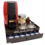 Cômoda Porta Máquina e Porta Cápsulas 1 Gaveta Café Três Corações Preta Mdf
