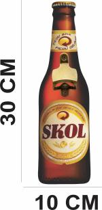 Abridor Para Parede Garrafa Skol Simples Mdf