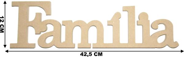 Recorte Palavra Família   MDF CRU