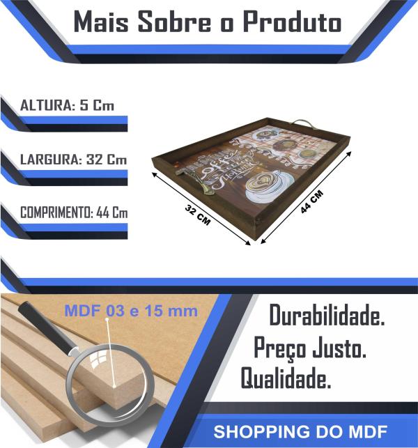 BANDEJA AD. PREMIUM COFFE  ALÇA METAL 44X32X3CM BANDEJA AD. PREMIUM COFFE  ALÇA METAL 44X32X3CM