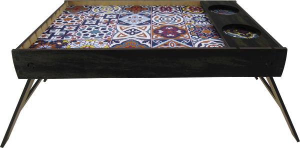 BANDEJA CAFE DA MANHÃ AD. 6MM MOSAICO ROXA 