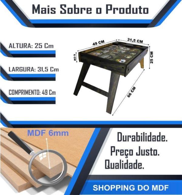 BANDEJA CAFE DA MANHÃ AD. 6MM COFFE XICARAS 