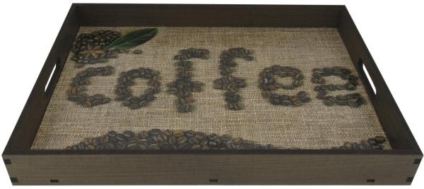 BANDEJA RETA COFFE GRAOS 35X25X4CM BANDEJA RETA COFFE GRAOS 35X25X4CM