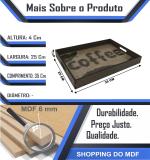 BANDEJA RETA COFFE GRAOS 35X25X4CM BANDEJA RETA COFFE GRAOS 35X25X4CM