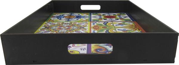 BANDEJA RETA AZULEJO GRANDE 43,5X31,5X6CM