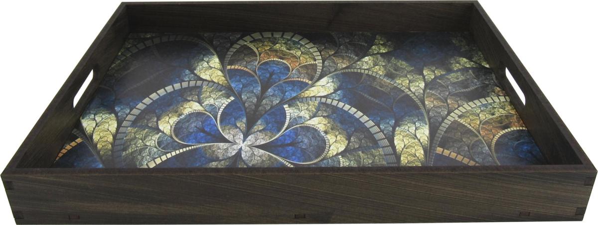 BANDEJA RETA FLOR VITAL 35X25X4CM