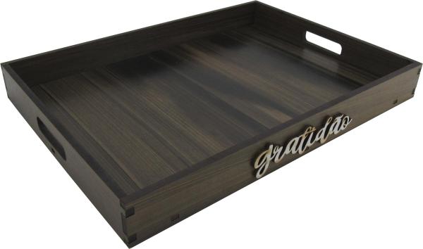 BANDEJA RETA GRATIDAO 35X25X4CM