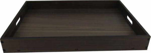 BANDEJA RETA MARROM LISA 35X25X4CM BANDEJA RETA MARROM LISA 35X25X4CM