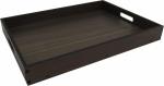 BANDEJA RETA MARROM LISA 35X25X4CM BANDEJA RETA MARROM LISA 35X25X4CM