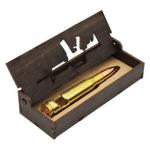 Abridor de Garrafas Munição .50 com Estojo MDF – Presente Criativo, Elegante e Decorativo Abridor de Garrafas Munição .50 com Estojo MDF – Presente Criativo, Elegante e Decorativo