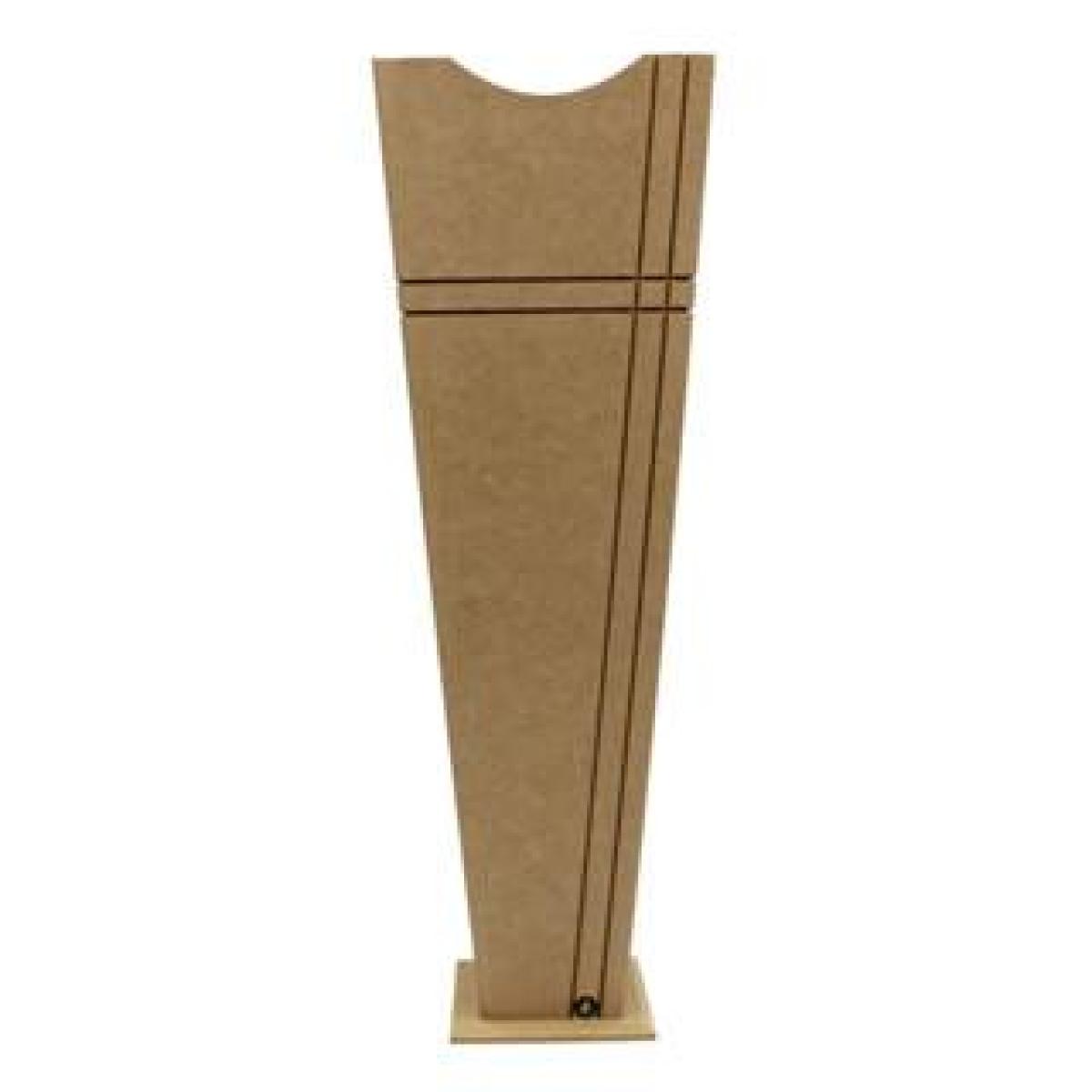 Vaso Médio Riscado em MDF 