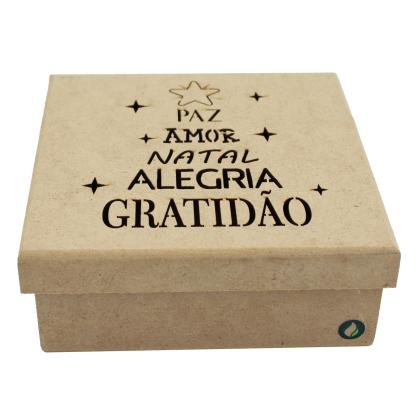 Caixa Natal Gratidão 16X16X6CM