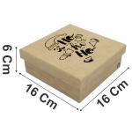 Caixa Natal Papai Noel 16X16X6CM