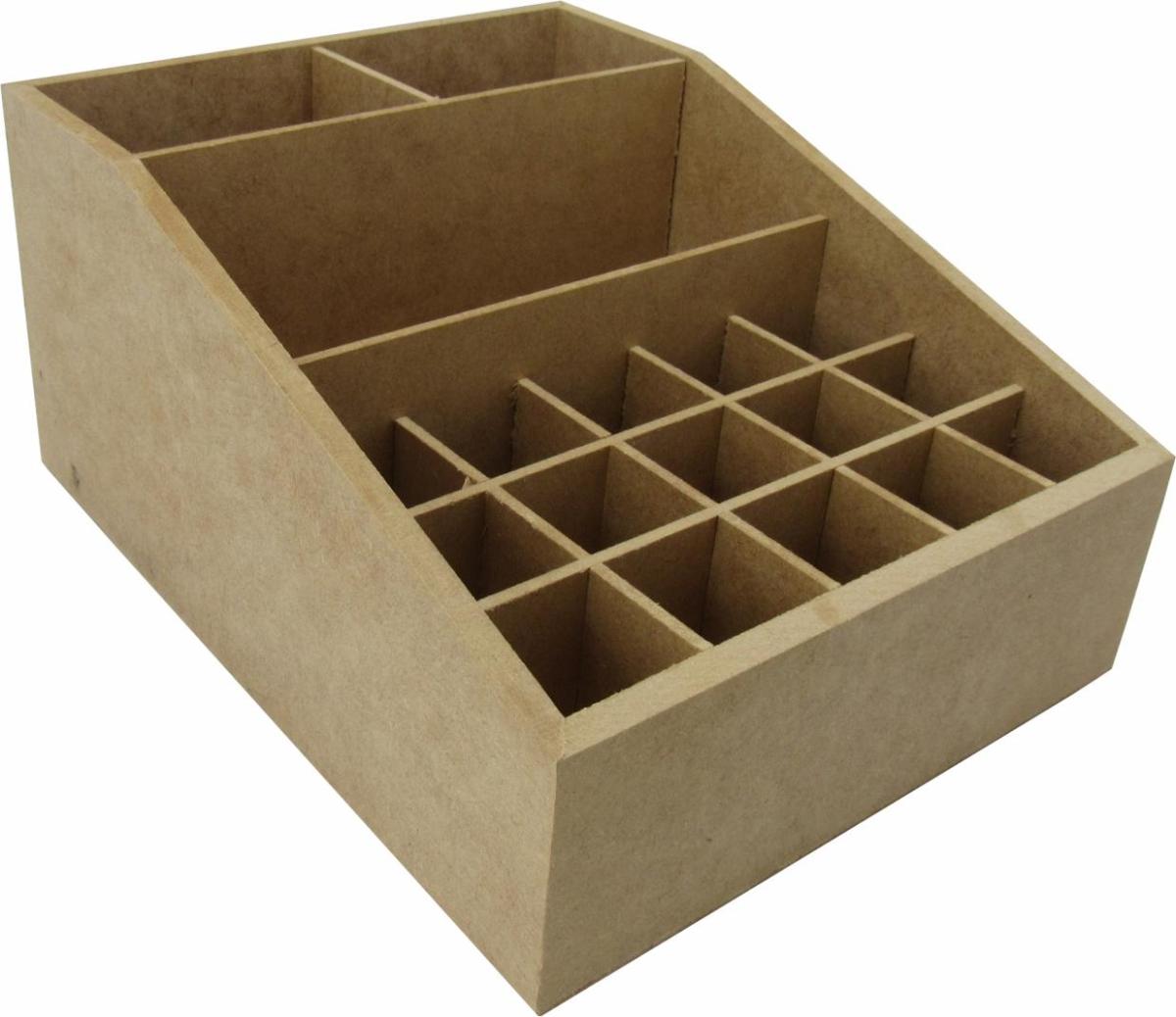 ORGANIZADOR MAQUIAGEM S/GAVETA 23X18X11CM MDF CRÚ