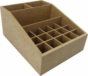 ORGANIZADOR MAQUIAGEM S/GAVETA 23X18X11CM MDF CRÚ